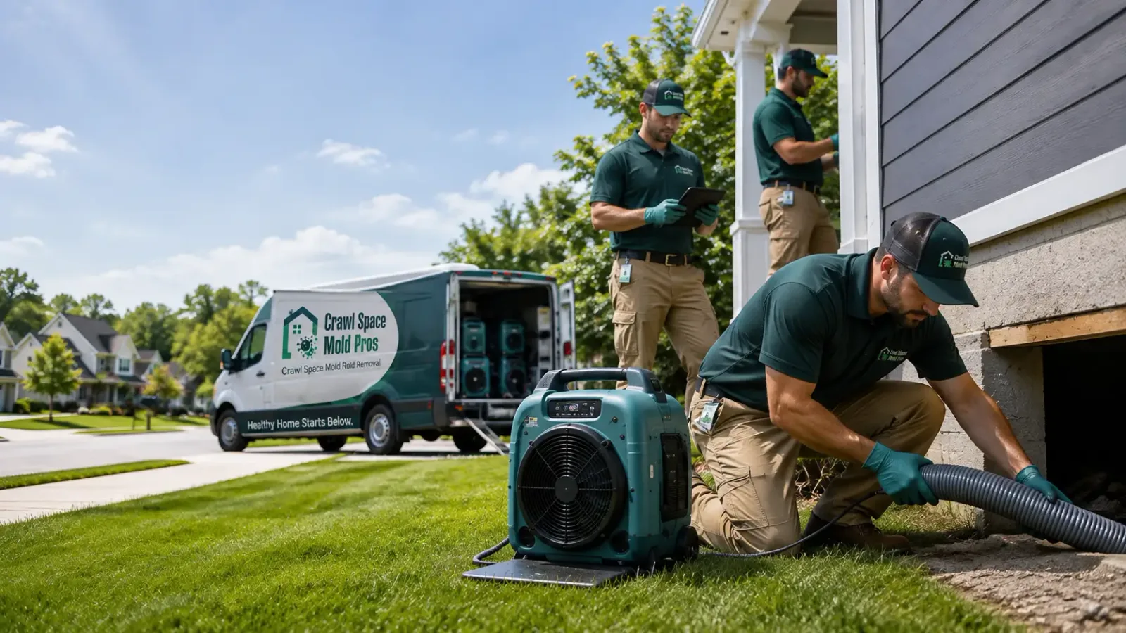 Crawl Space Mold Removal in Osseo, MI
